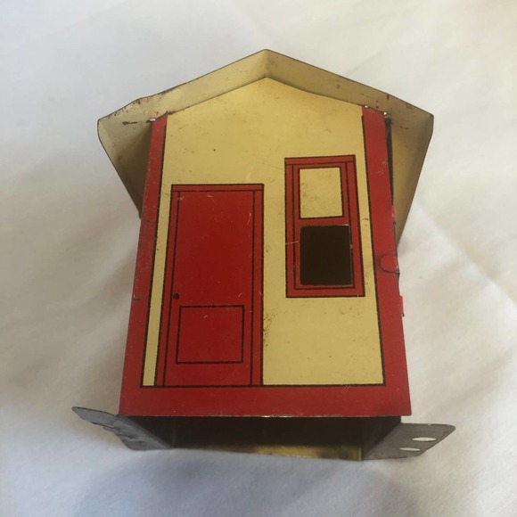 Gilbert Erector Metal Tin Red House/Shed Toy Set Piece Building Part Vintage - Picture 14 of 15